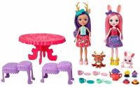 Кукла Mattel Enchantimals, Чаепитие с двумя куклами, питомцами и аксессуарами (HFF35)