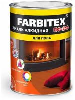 Эмаль для пола Farbitex ПФ-266 желто-коричневый 0,8 кг