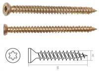 Шуруп по бетону 7.5х182 мм желтый цинк, T30 (70 шт в карт. уп.) STARFIX (SMC3-99225-70)