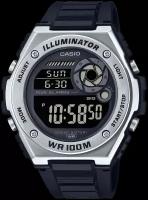 Мужские японские часы Casio Collection MWD-100H-1B с подсветкой с гарантией
