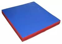 Мат гимнастический 4см 1х1м (Красный-Синий)