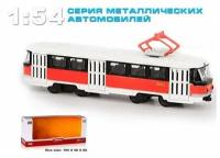 Трамвай инерционный 1:87 металл. в коробке 6411D