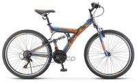 Велосипед 26 Горный Stels Focus V (2020) Кол Скор 18 Рама Сталь 18 Тем/Син/Оранж Stels арт. LU083837