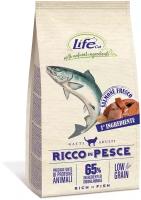 Корм Lifecat Adult Rich in salmon low grain 400г с высоким содержанием свежего лосося низкозерновой для кошек1/6