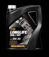 Синтетическое моторное масло MANNOL 7715 O.E.M. Long Life 504/507 SAE 5W-30 (5л.)