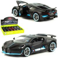 Машинка Bugatti Бугатти Divo металлическая чёрная 1:32