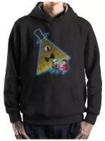 Худи DreamShirts Studio Гравити Фолз / Gravity Falls / Билл Шифр / Bill Cipher / Толстовка Мужская Черная 54