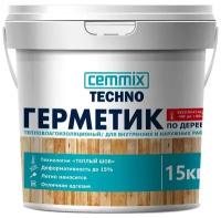 Герметик акриловый для дерева Cemmix Теплый шов, 15 кг, сосна