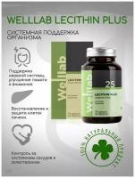 Лецитин плюс соевый фосфолипиды, Welllab Lecithin Plus, 75 капсул