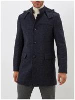 Пальто Berkytt, демисезон/зима, силуэт полуприлегающий, капюшон, размер 50/182, серый