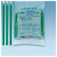 KRISTIDENT/Слюноотсосы зеленые стоматологические, 100 шт