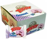 Упаковка пончиков Today Donut черничный крем 40 гр. (24 шт)