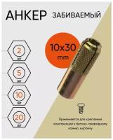 Анкер забиваемый 10х30 (5 шт.)