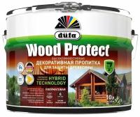 Декоративная пропитка для наружных и внутренних работ Dufa Wood Protect белая 2,5л