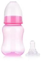 Бутылочка для кормления приталенная с силиконовой соской молочной, 125 мл