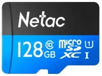 Карта памяти 128GB Netac NT02P500STN-128G-R MicroSDXC Class 10 UHS-I U1 P500 Standart + адаптер