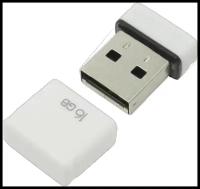 Накопитель USB 2.0 16Гб QUMO Nano, белый