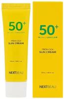 NEXTBEAU Солнцезащитный освежающий крем с центеллой азиатской SPF50+/PA++++, 55 мл, NEXTBEAU