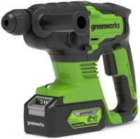 Перфоратор аккумуляторный Greenworks GD24SDS2 3803007UB, 24 Вт