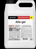 Средство для уборки санитарных помещений 5 л, PRO-BRITE ALFA-GEL, кислотное, концентрат, гель, 054-5