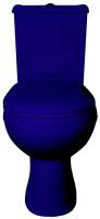 Унитаз-компакт Оскольская керамика Ирида Стандарт 40355130402, синий