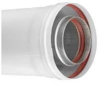 Удлинитель коаксиального дымохода 60х100 L-1000мм НАР-пластик для традиционных газовых настенных котлов
