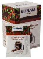 Кофе растворимый GUNAM - Кофе средней крепости с молоком (CA PHE SUA DA) 200 г/кор. 10 пак. по 20 г