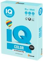 Бумага цветная IQ color большой формат (297х420 мм), А3, 80 г/м2, 500 л, пастель, светло-голубая, BL29