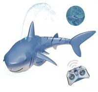 Акула плавает в воде радиоуправляемая фонтан, свет 30 см