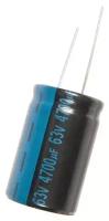 Capacitor / Конденсатор электролитический 4700x63 (25x40) TK Jamicon 105C