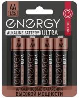 Батарейка Energy Ultra LR6 АА, в упаковке: 4 шт