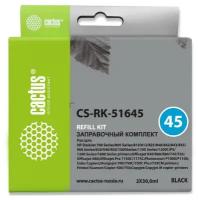 Заправочный набор Cactus CS-RK-51645 черный 160мл для HP DJ 710c/720c/722c/815c/820cXi/850c/870cXi