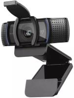 Logitech Камера HD Pro WebCam C920S, Full HD 1080Р, USB, чёрный