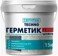 Cemmix герметик для минеральных поверхностей шовный акриловый белый (15кг)