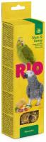 Лакомство RIO Палочки для средних попугаев с медом и орехами (2 шт. по 90 г), 180 г