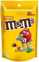 M&M's драже с арахисом и молочным шоколадом, 80г