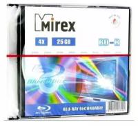 Диск BD-R Mirex 25 Gb, 4x, Slim Case (1), (1/50)