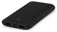 Портативный аккумулятор ttec PowerSlim Duo 10000 mAh, черный, упаковка: коробка