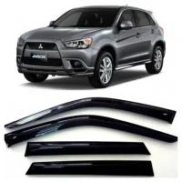 Дефлекторы боковых окон Ветровики для PEUGEOT 4008 2010- / MITSUBISHI ASX 2010-/Пежо 4008/Митсубиси АСХ