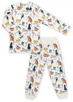 Пижама Forest kids детская для мальчиков, брюки, застежка кнопки, брюки с манжетами
