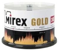 Mirex Диск CD-R 700 Mb, 24х, Gold, Cake Box (50), (50/300)