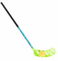 Клюшка для флорбола RealStick KIDSCAMP, арт. MR-KF-KCR, 65 см, мяч в комплекте, правый крюк, композит, черный-синий MR-KF-KC65R