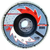 Круг лепестковый тарельчатый Abraflex 125X22,23 FLD-10 (металл) P80