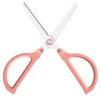 Ножницы Deli Nusign офисные 170мм ручки пластиковые титановое покрытие сталь розовый