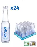 Вода природная питьевая Vorgol газированная артезианская в стекле 24 шт. 0.33 л