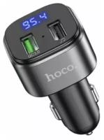 Автомобильный Bluetooth FM модулятор Hoco E67 чёрный 2*USB, 3.4A, черный