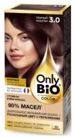 Стойкая крем-краска Fito Косметик Only Bio COLOR тон 3.0 Темный каштан, 115 мл