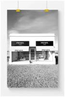 Постер на стену для интерьера Postermarkt Prada Marfa, размер 50х70 см, постеры картины для интерьера в тубусе