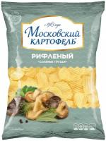 Чипсы Московский КАРТОФЕЛЬ картофельные, грибы, 130 г