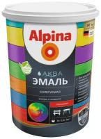 Эмаль акриловая (АК) Alpina Аква Эмаль глянцевая База 3, 3 (C/BC/D), глянцевая, бесцветный, 0.86 кг, 0.864 л